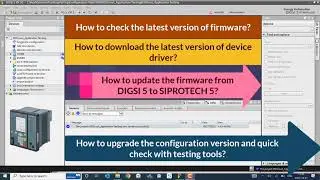 How to download the latest version of firmware and update it for Siemens SIPROTEC 5 IEDs from DIGSI5