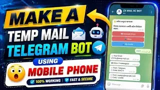 How to make Telegram Temp mail bot নিজের নামে temp mail Bot বানান সহজে❤️‍🔥