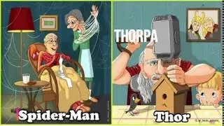 What If Famous Superheroes Got Old One Day?
