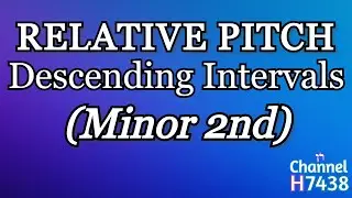 Relative Pitch EAR TRAINING Descending Intervals: Minor 2nd with scoresheet for SOLFEGGIO