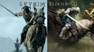 Mounted Combat in Skyrim vs Elden Ring be like...