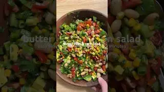 Butter bean and corn salad 🌽 #salad #saladrecipe #healthysalad #healthyrecipes #easyrecipe