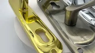 70mm Furniture door Handle with iron plate for mortise door Lock