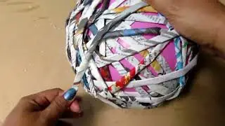 Christmas Ball | Newspaper Ball | Newspaper Ball Centerpiece