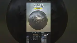 Metal material in a blender in 1 minute #b3d #blender #blendertutorial