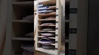 BEST way to organize your sandpaper discs! 