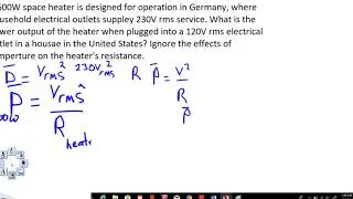 Power of a 600W space heater in Germany and power of same heater in the United States