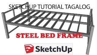 SKETCHUP TUTORIAL TAGALOG VERSION FOR BEGINNER: BED FRAME DESIGN  #theworker