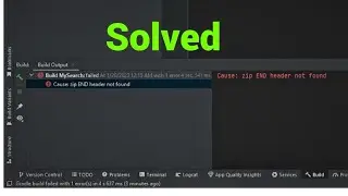 [ SOLVED ] Cause zip END header not found Android Studio #android