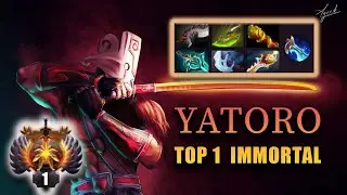 YATORO | FULL GAMEPLAY | SAFELANE CARRY | TOP 1 IMMORTAL #dota2 #JUGGERNAUT