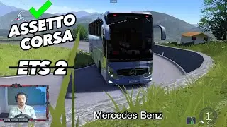 I USE BUSES ON INCLINED AND NARROW ROADS ASSETTO CORSA