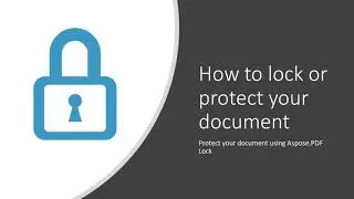 How to Protect or Lock Your Document Online?