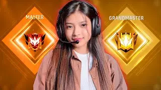 Grandmaster in 3 Hours❓🗿 fire Mobile Live with Kelly❤️#ff #freefirelive