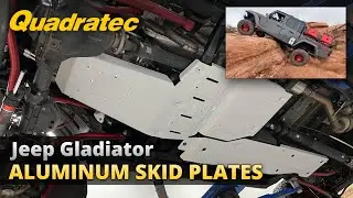 Quadratec Aluminum Modular Skid Plate System for the 2020+ Jeep Gladiator JT