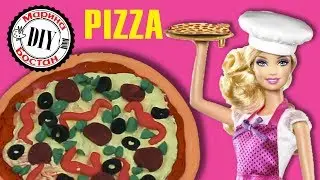 Пицца для кукол / Как сделать пиццу для кукол / Коробка для пиццы