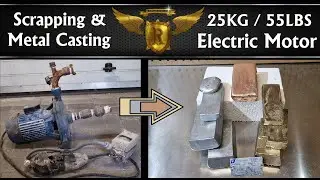 How much metal can I get out of this 25KG Electric Motor. Casting copper, Brass and Aluminium bars.