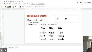 Phonics Lesson 12 5-5-20 (1 2)  ay