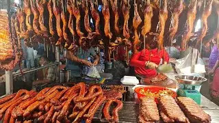 Street Foods Uncovered: Pork Ribs, Stuffed Sausage, and Honey Roast Duck | Cambodia Street Foods