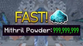 Earn Mithril Powder FAST! Hypixel Skyblock