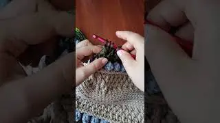 Вариант вязания объёмных "шишечек" крючком #crochet #вязаниекрючком