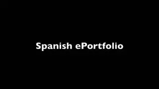 Spanish ePortfolio