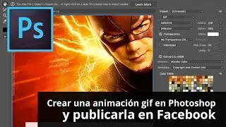 Crear una animación gif en Photoshop y publicarla en Facebook