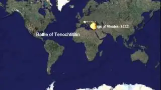 Мир в войнах  1000 лет за 5 минут