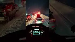 4h Kolona v snehovej kalamite 3.2.2023