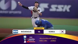 HIGHLIGHTS – Game 25 – Nicaragua vs. Korea – WBSC U-23 Baseball World Cup 2024