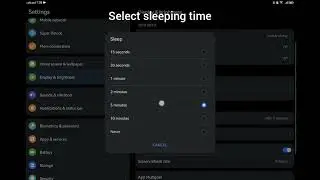 How to Set Sleeping Time or Standby on Huawei MatePad 11.5