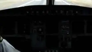 A-320 Cockpit View: Difficult Landing