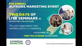 5th Annual Authors Marketing Event is FREE & Online this year!