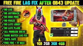 FREE FIRE LAG FIX 1GB 2GB RAM | FREE FIRE LAG PROBLEM  SOLVED | HOW TO FIX LAG 2GB 3GB 4GB MOBILE 📲