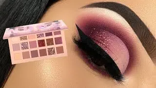 MAUVE EYESHADOW TUTORIAL | HUDA BEAUTY NEW NUDE PALETTE