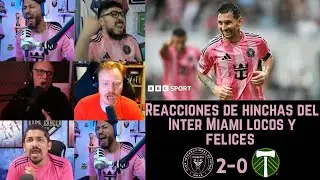 Reacciones de hinchas del Inter Miami locos y felices | Inter Miami 2-0 Portland | MLS 