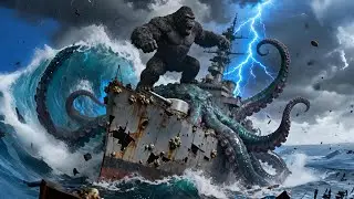 “KONG vs KRAKEN ⚡ Epic Ocean Battle