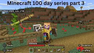 Zim Bros Play minecraft 100 days part 3 finding a village, found 1% mob.