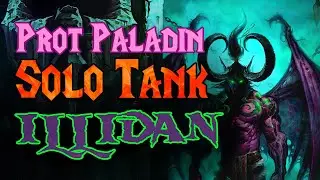 Illidan Solo Tank Prot Paladin POV - TBC Classic