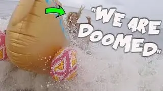 GIANT INFLATABLE IN THE OCEAN. No budget leftovers