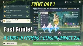 [Event day 1] A Study in Potions Genshin Impact 2.4 | Guide Tips