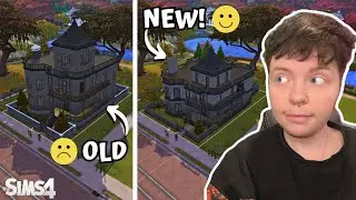 Renovating the GOTH HOUSE in Sims 4! - Basegame