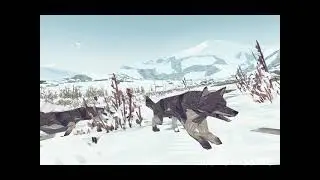 Shelter 2:Волки едят оленя и кролика.