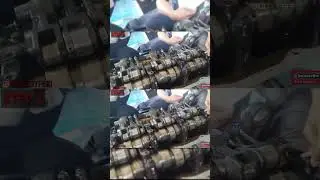 Proses pemasangan rocker arm shaft pad engine volvo trucks - Step 1-3  #volvo #volvotrucks #shorts