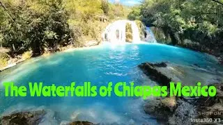 Waterfall from heaven in Chiapas Mexico