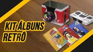 Kit de Álbuns Retrô 10x15 p/ 360 Fotos