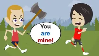 Lisa Runs FOR HER LIFE! | Basic English conversation | Learn English | Like English