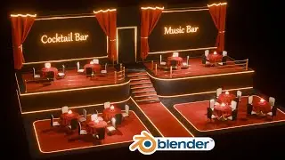 Modeling a Cocktail Bar in blender