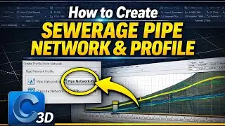 How to create Sewerage pipe network & profile in civil 3d Part 15 