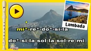 Lambada (Taboo) FLAUTA DULCE  🔴 // Con Notas // (Versión Fácil)