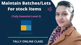 Batch/lot wise report in Tally Prime ||Maintain Expiry Dates for item||Tally essential level-2